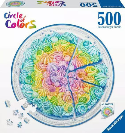 Ravensburger Circle of Colors Rainbow Cake 500 Piece Puzzle image 0