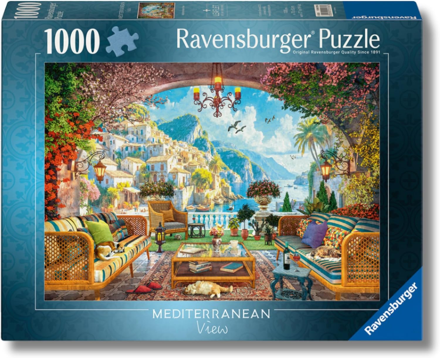 Ravensburger Mediterranean Terrace View 1000 Piece Puzzle image 0