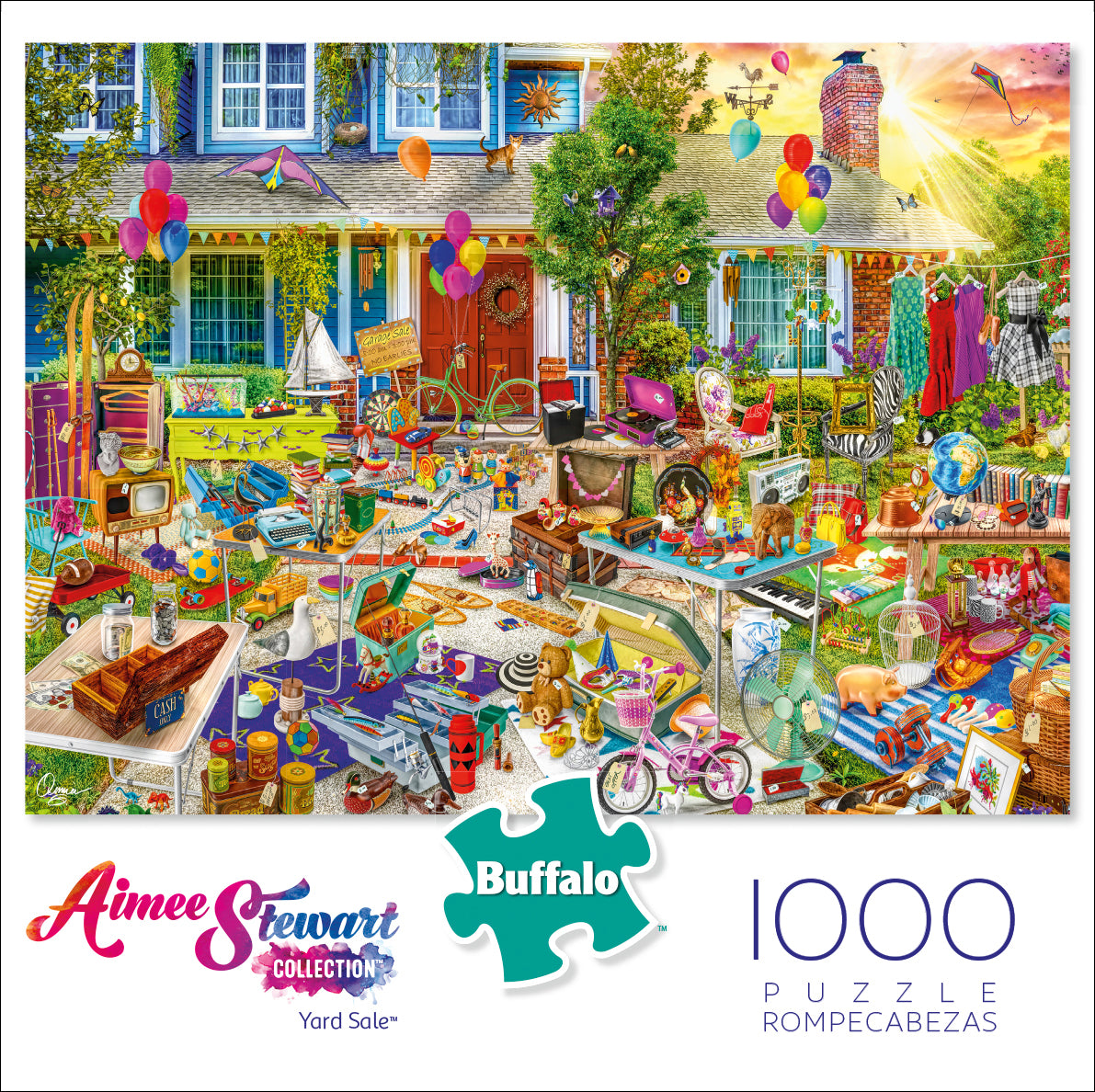 Buffalo Games Aimee Stewart Yard Sale 1000 Piece Puzzle image 0