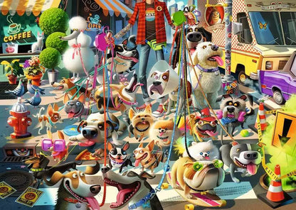 Ravensburger Dean MacAdam The Dog Walker 500 Large Piece Format Puzzle image 1