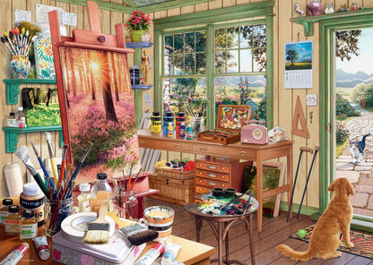 Ravensburger My Haven No. 11 The Artist's Shed 1000 Piece Puzzle image 1