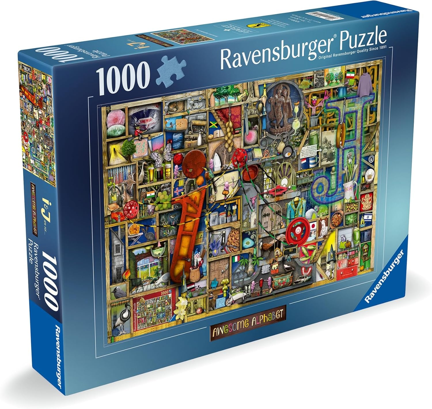Ravensburger Colin Thompson Awesome Alphabet "I & J" 1000 Piece Puzzle image 0