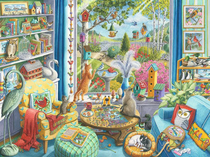 Ravensburger The Bird Watchers 750 Large Piece Format Puzzle image 1