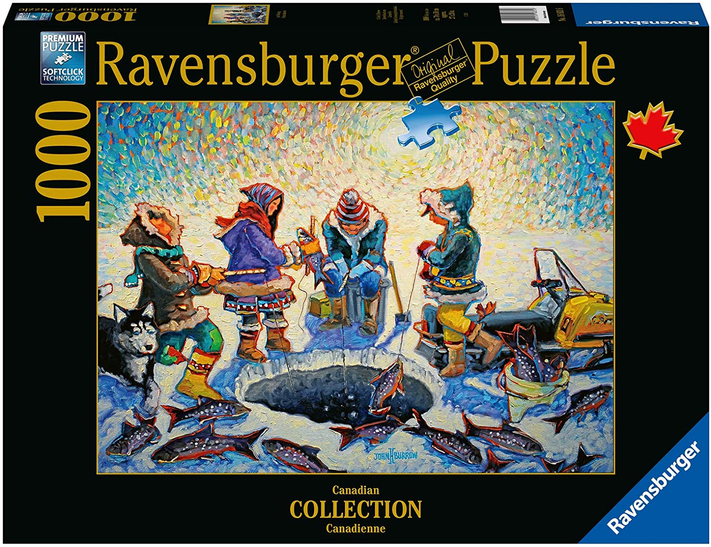 Ravensburger Canadian Collection Ice Fishing 1000 Piece Puzzle image 0