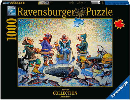 Ravensburger Canadian Collection Ice Fishing 1000 Piece Puzzle image 0