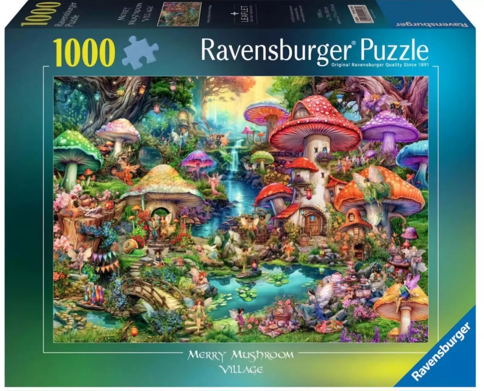 Ravensburger Merry Mushroom Village 1000 Piece Puzzle image 0