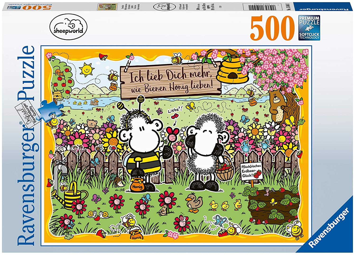 Ravensburger Sheepworld Bees in Love 500 Piece Puzzle image 0