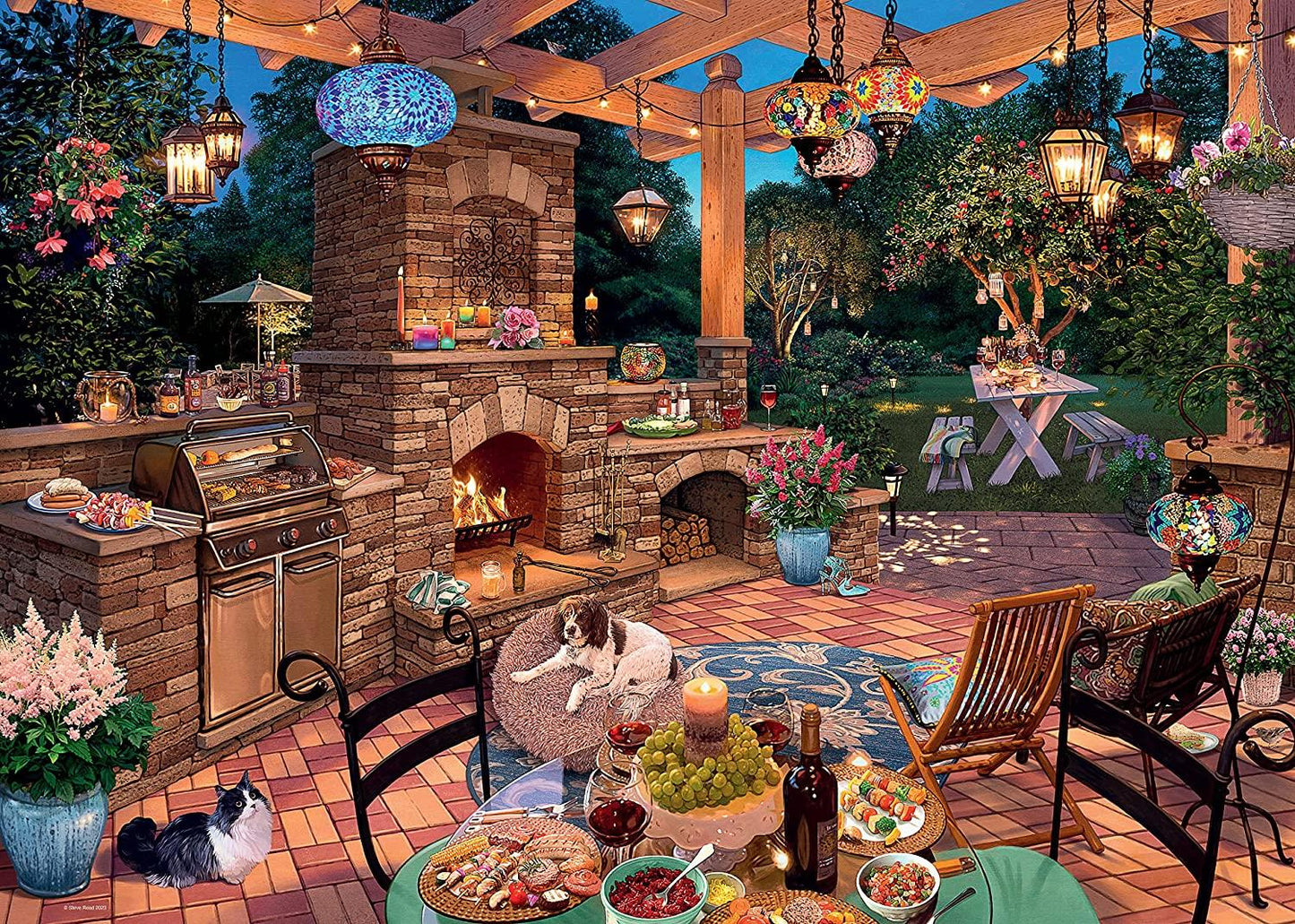 Ravensburger My Haven No. 10 The Garden Kitchen 1000 Piece Puzzle image 1