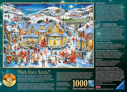 Ravensburger Which One's Santa 21st Limited Edition 1000 Piece Puzzle image 1