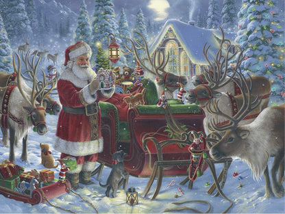 Ravensburger Limited Edition Santa Packing the Sleigh 1000 Piece Puzzle image 1