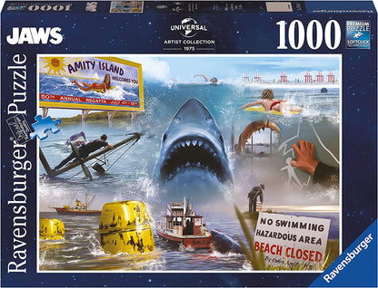 Ravensburger Universal Artist Collection Jaws 1000 Piece Puzzle image 0