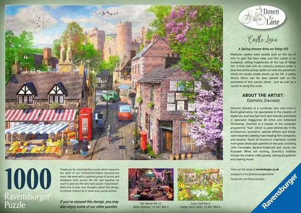 Ravensburger Down The Lane No 5 Castle Lane 1000 Piece Puzzle image 2
