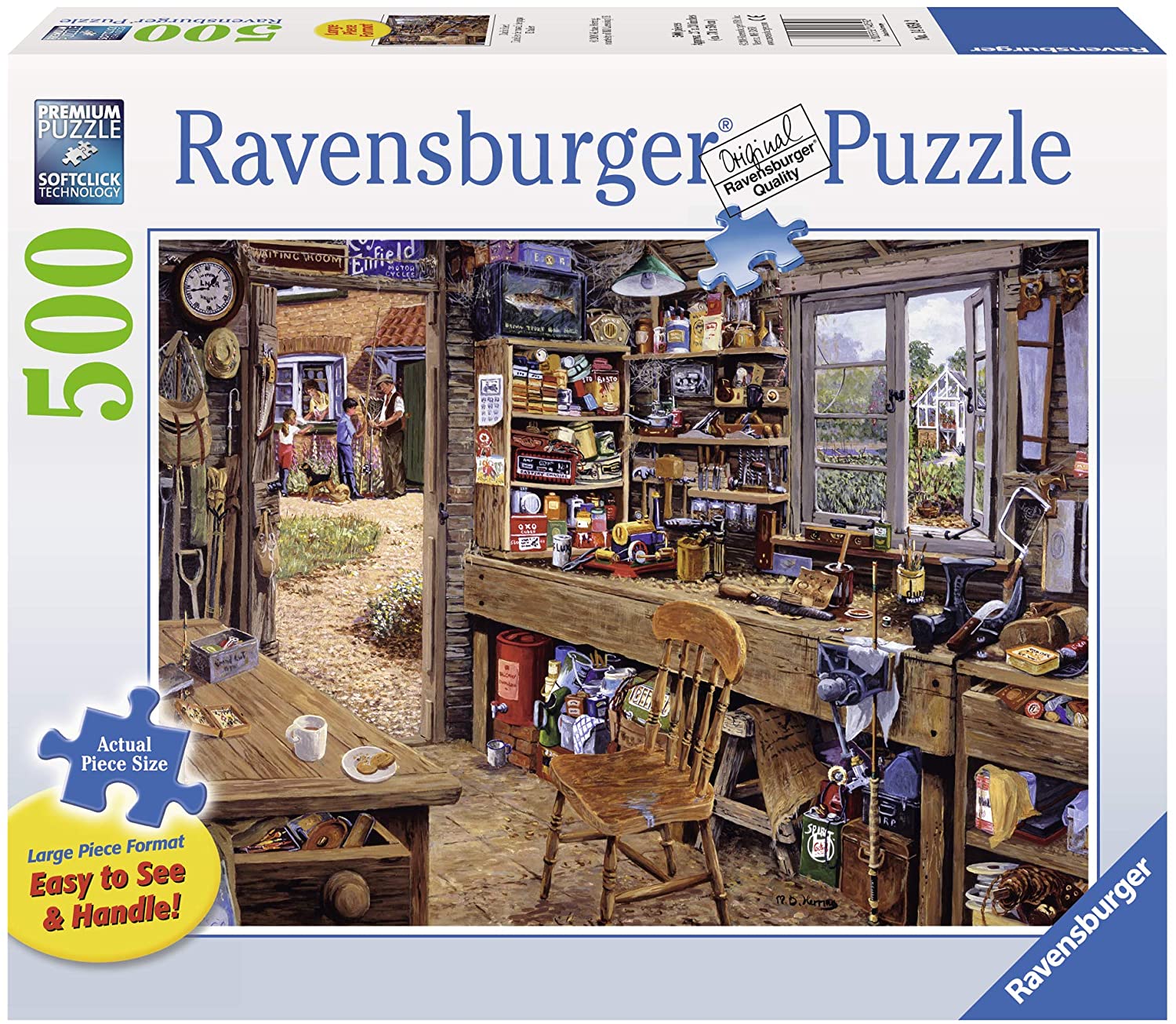 Ravensburger Dad's Shed 500 Piece Large Format Puzzle image 0