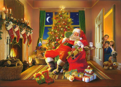 Ravensburger Christmas Limited Edition Santas's Caught 1000 Piece Puzzle image 1