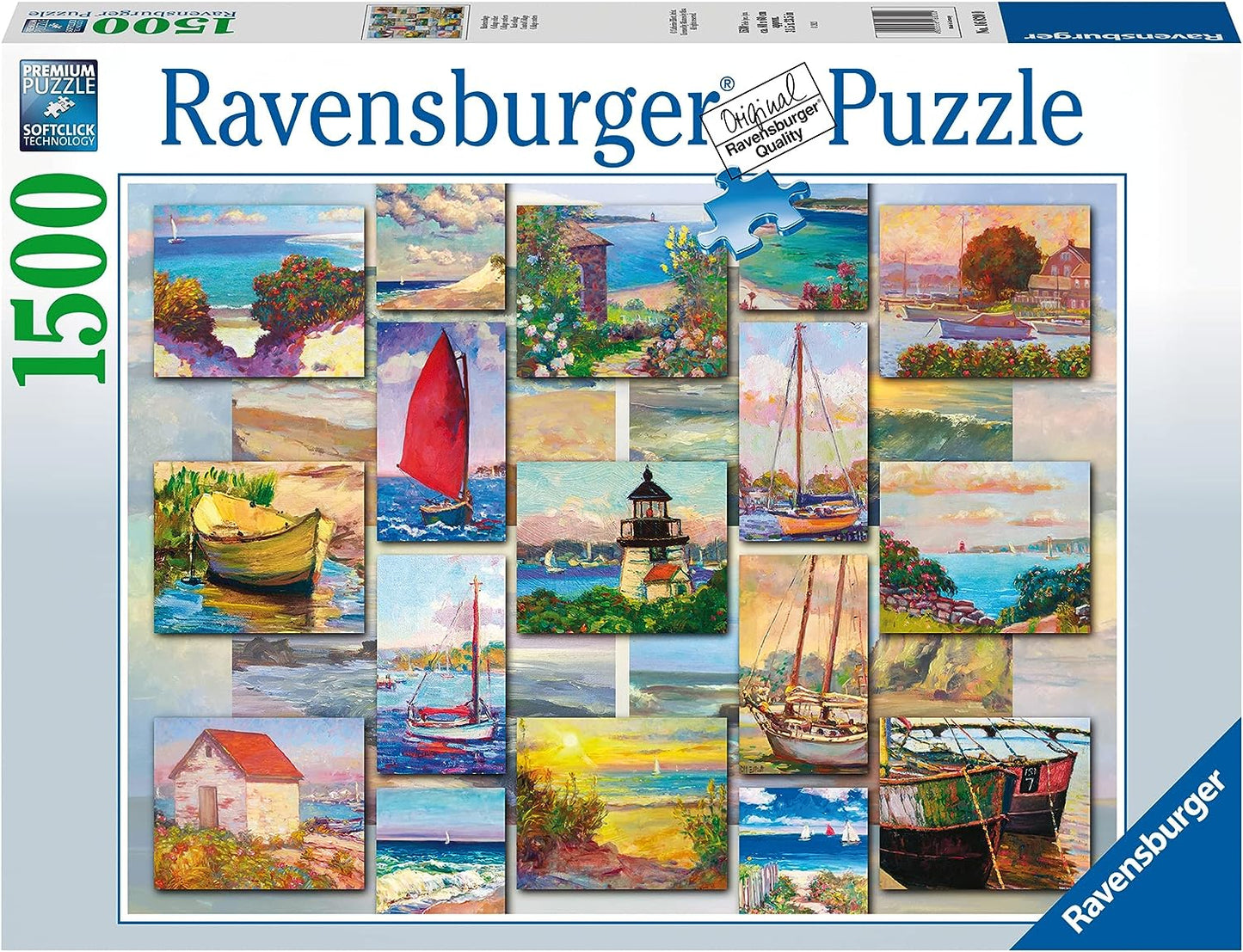 Ravensburger Coastal Collage 1500 Piece Puzzle image 0
