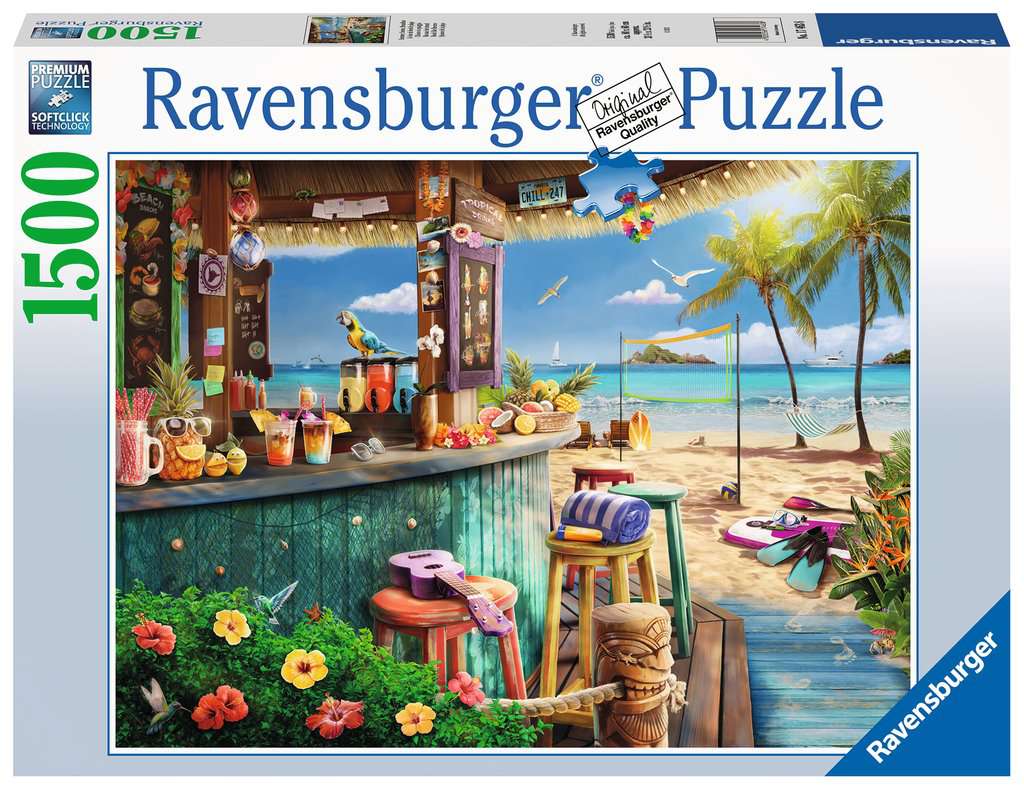Ravensburger Beach Bar Breezes 1500 Piece Puzzle image 0