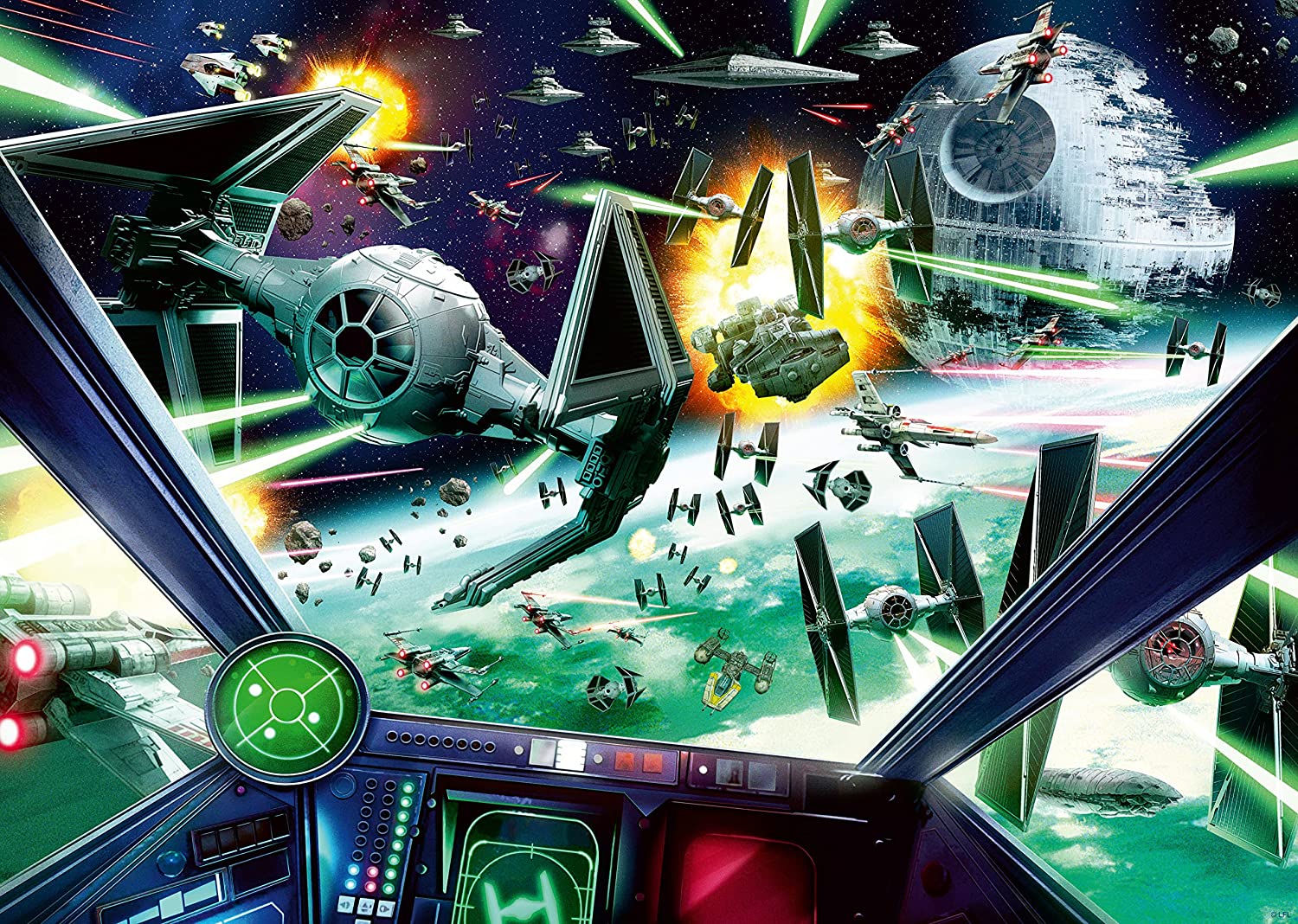 Ravensburger Star Wars X-Wing Cockpit 1000 Piece Puzzle image 1