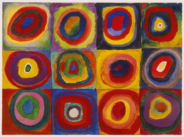 Ravensburger Kandinsky Color Study of Squares and Circles, 1913 Art 1500 Piece Puzzle image 1