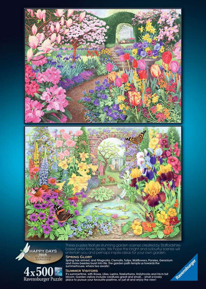 Ravensburger Happy Days No. 4 Glorious Gardens 4 x 500 Piece Puzzle image 6