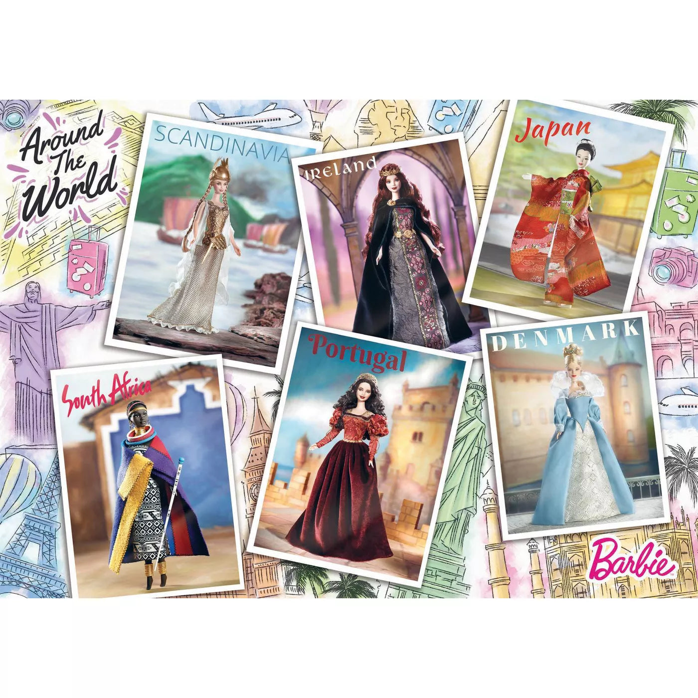 Ravensburger Barbie Around the World 1000 Piece Puzzle image 1