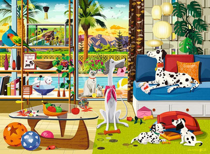 Ravensburger Greg Paprocki Pets of Palm Springs 500 Piece Puzzle image 1
