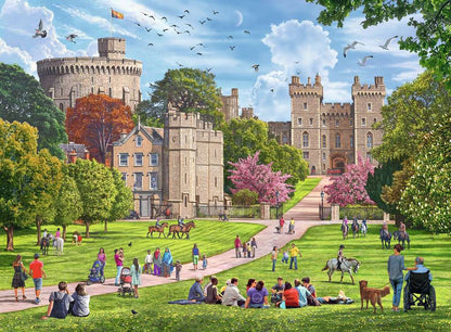 Ravensburger Happy Days No. 5 Royal Residences 4 x 500 Piece Puzzle image 1