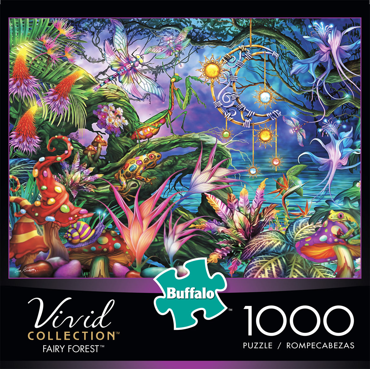 Buffalo Games Vivid Collection Fairy Forest 1000 Piece Puzzle image 0