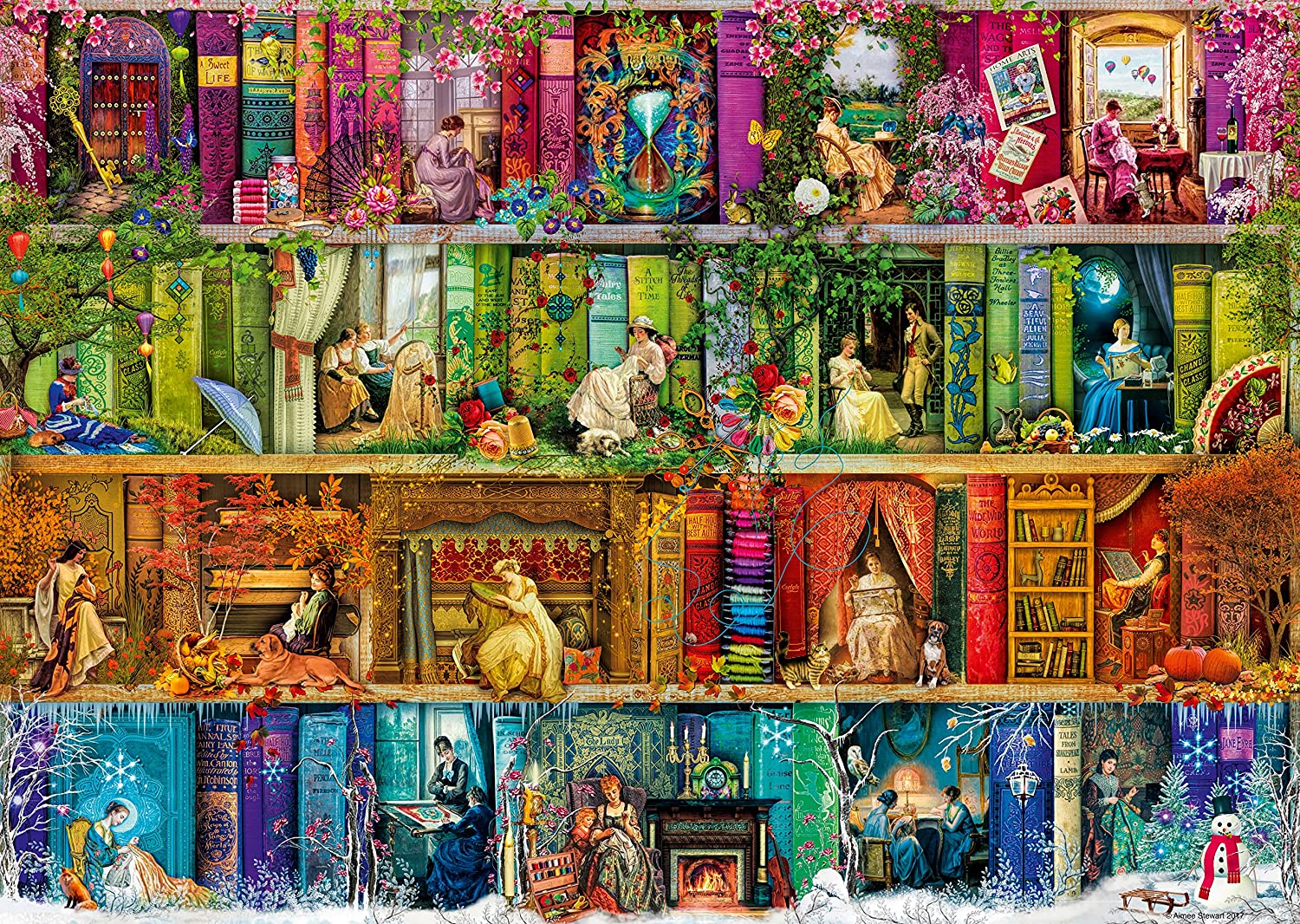 Ravensburger Aimee Stewart A Stitch In Time 1000 Piece Puzzle image 1