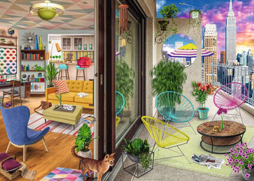 Ravensburger Apartment Envy NYC Apartment 1000 Piece Puzzle image 1