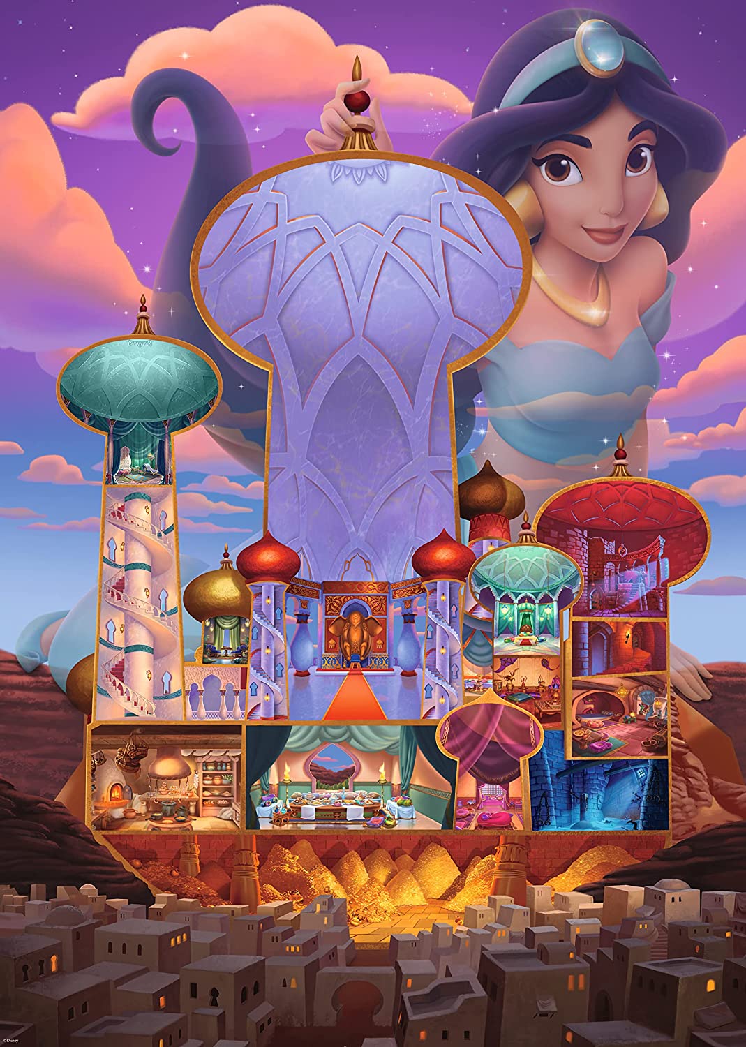 Ravensburger Disney Castle Collection Jasmine 1000 Piece Puzzle image 1