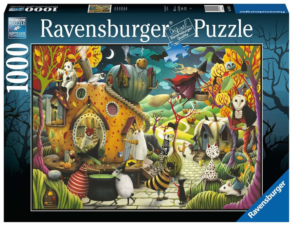 Ravensburger Happy Halloween 1000 Piece Puzzle by Demelsa Haughton image 0