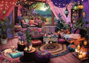 Ravensburger My Haven No. 12 Boho Retreat 1000 Piece Puzzle image 1
