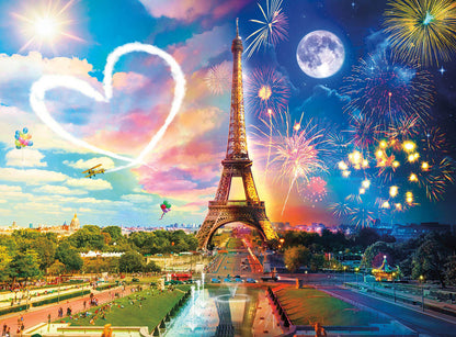 Buffalo Games Night & Day Paris Love 1000 Piece Puzzle image 1