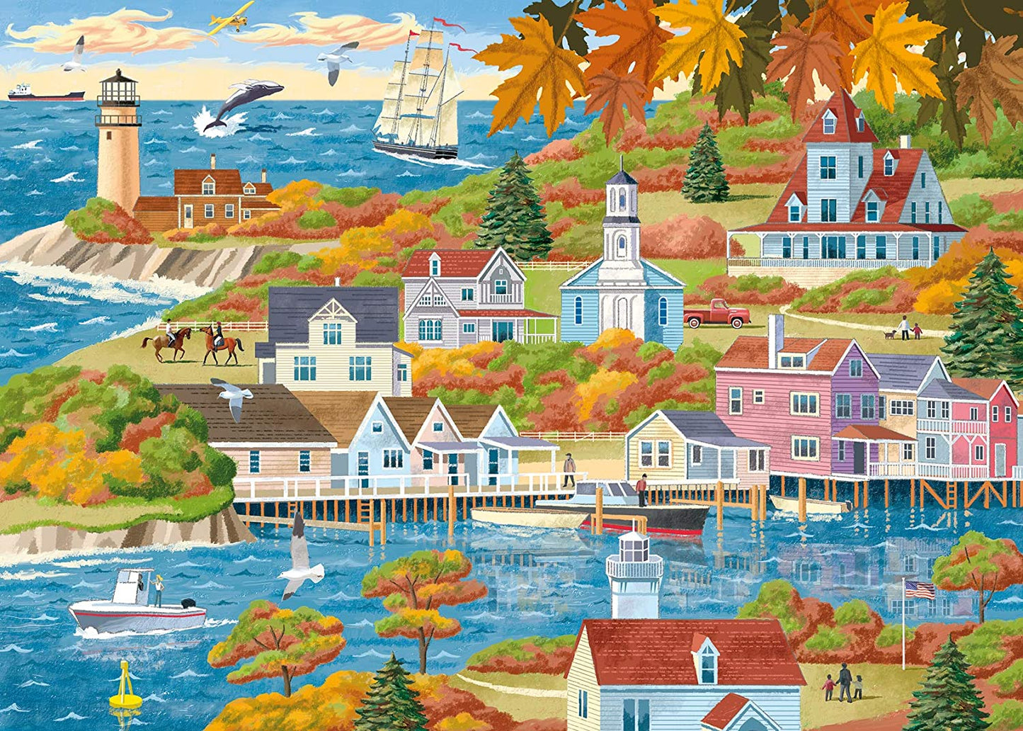 Ravensburger By Land and Sea 500 Piece Large Format Puzzle image 1