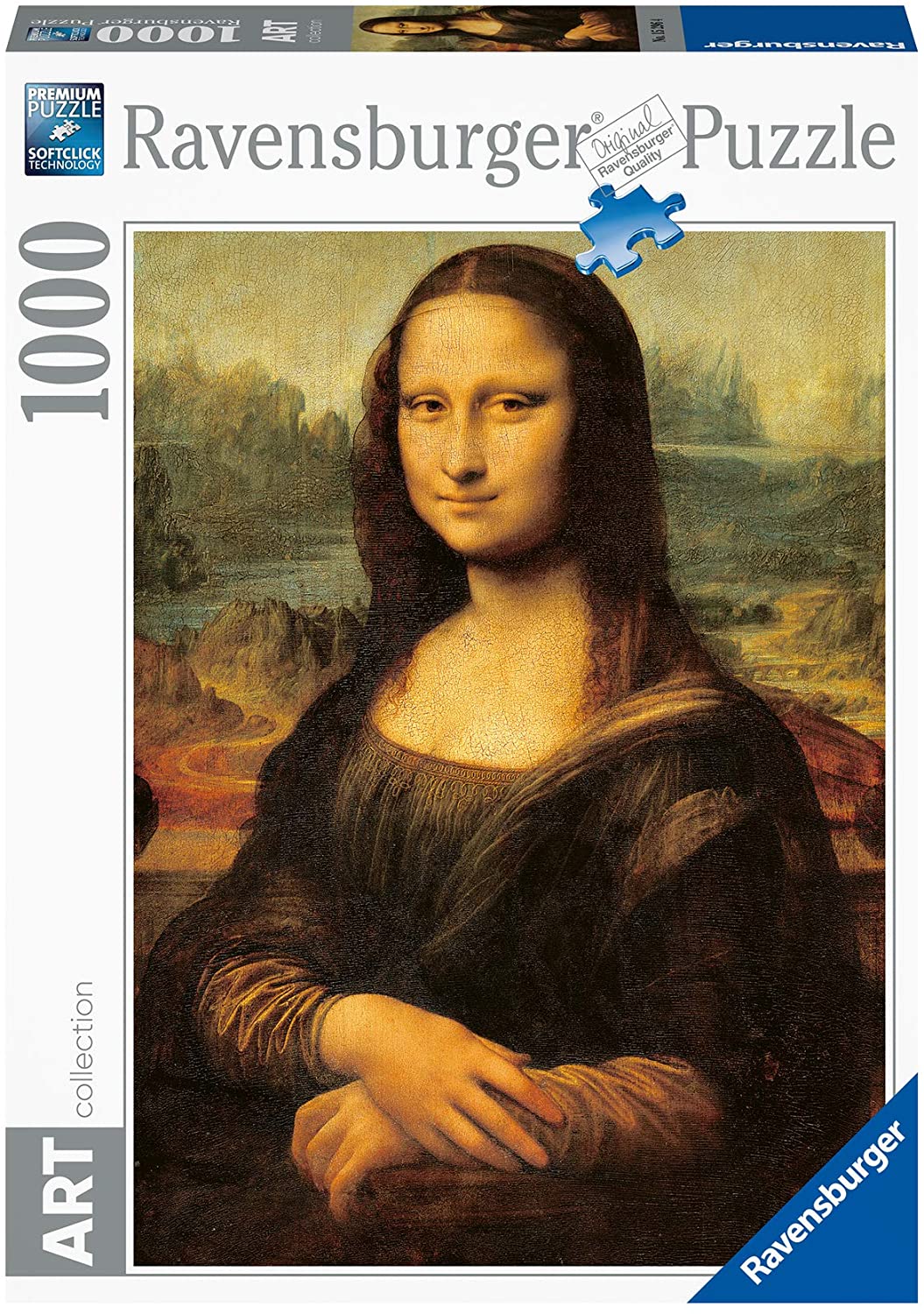 Ravensburger Art Collection Leonardo Da Vinci Mona Lisa 1000 Piece Puzzle image 0