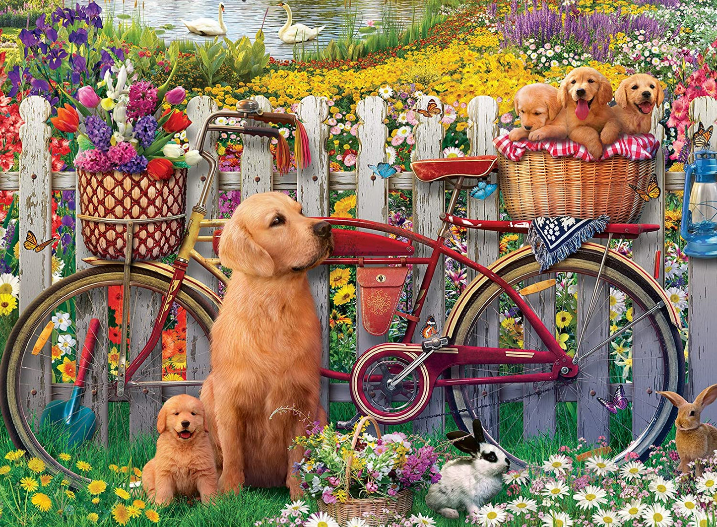 Ravensburger Cute Dogs 500 Piece Puzzle (square box) image 1