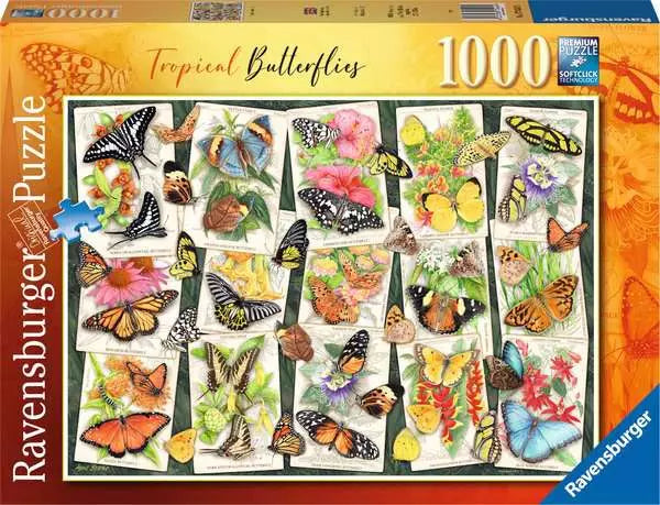 Ravensburger Anne Searle Tropical Butterflies 1000 Piece Puzzle image 0