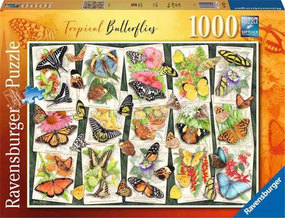 Ravensburger Anne Searle Tropical Butterflies 1000 Piece Puzzle image 0