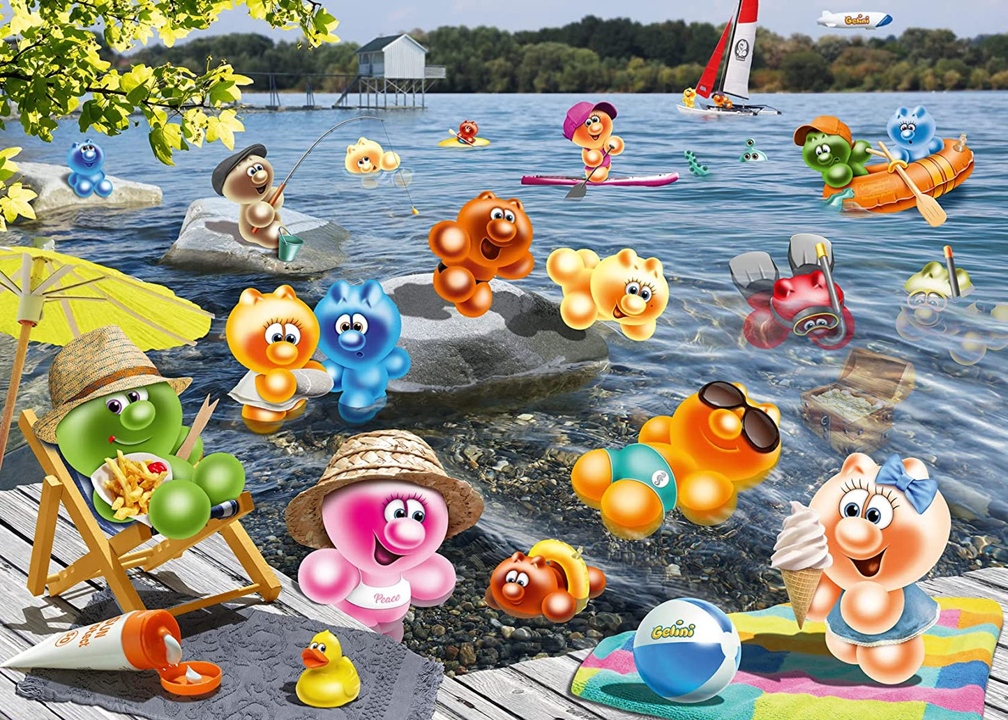 Ravensburger Gelini Lake Picnic 1000 Piece Puzzle image 1