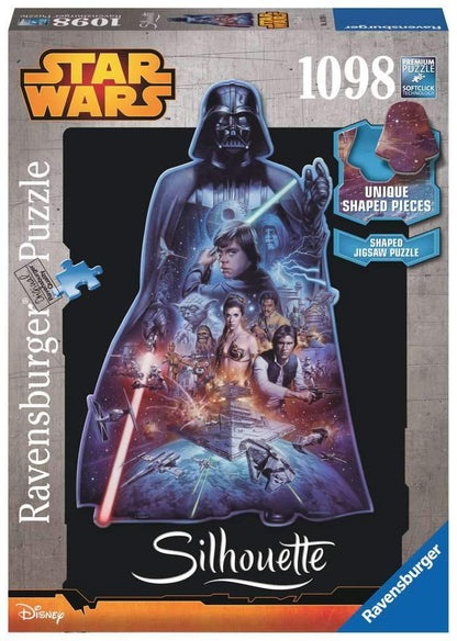 Ravensburger Star Wars Darth Vader Shaped 1098 Piece Puzzle image 0