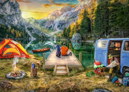 Ravensburger Calm Campsite 1000 Piece Puzzle image 1