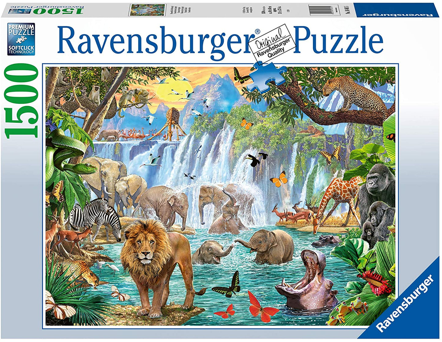 Ravensburger Waterfall Safari 1500 Piece Puzzle image 0