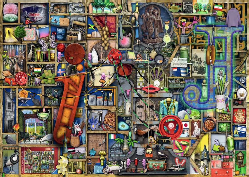 Ravensburger Colin Thompson Awesome Alphabet "I & J" 1000 Piece Puzzle image 1