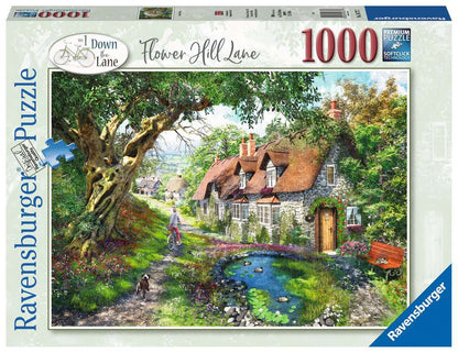 Ravensburger Down the Lane No.1 : Flower Hill Lane 1000 Piece Puzzle image 0