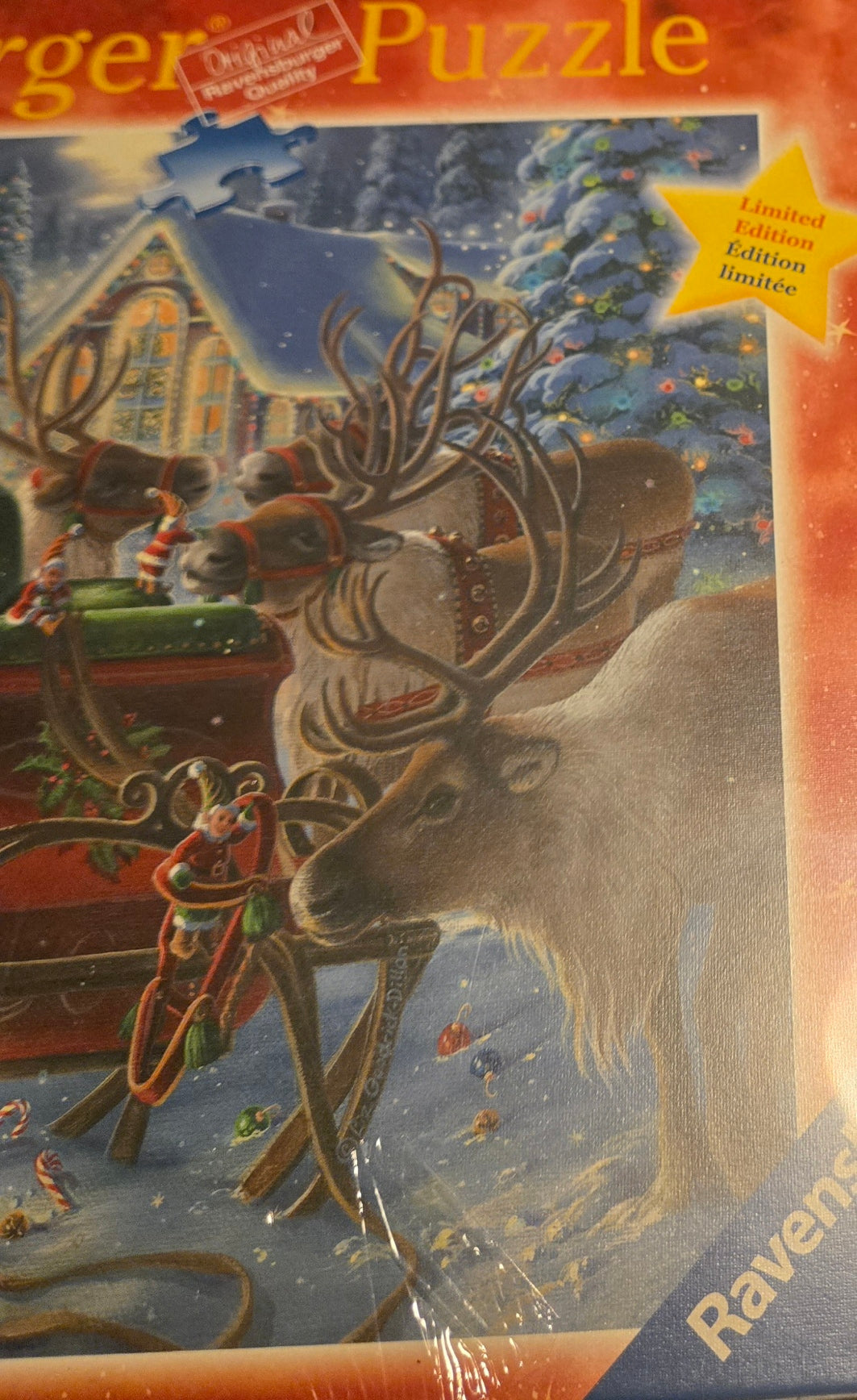 Ravensburger Limited Edition Santa Packing the Sleigh 1000 Piece Puzzle