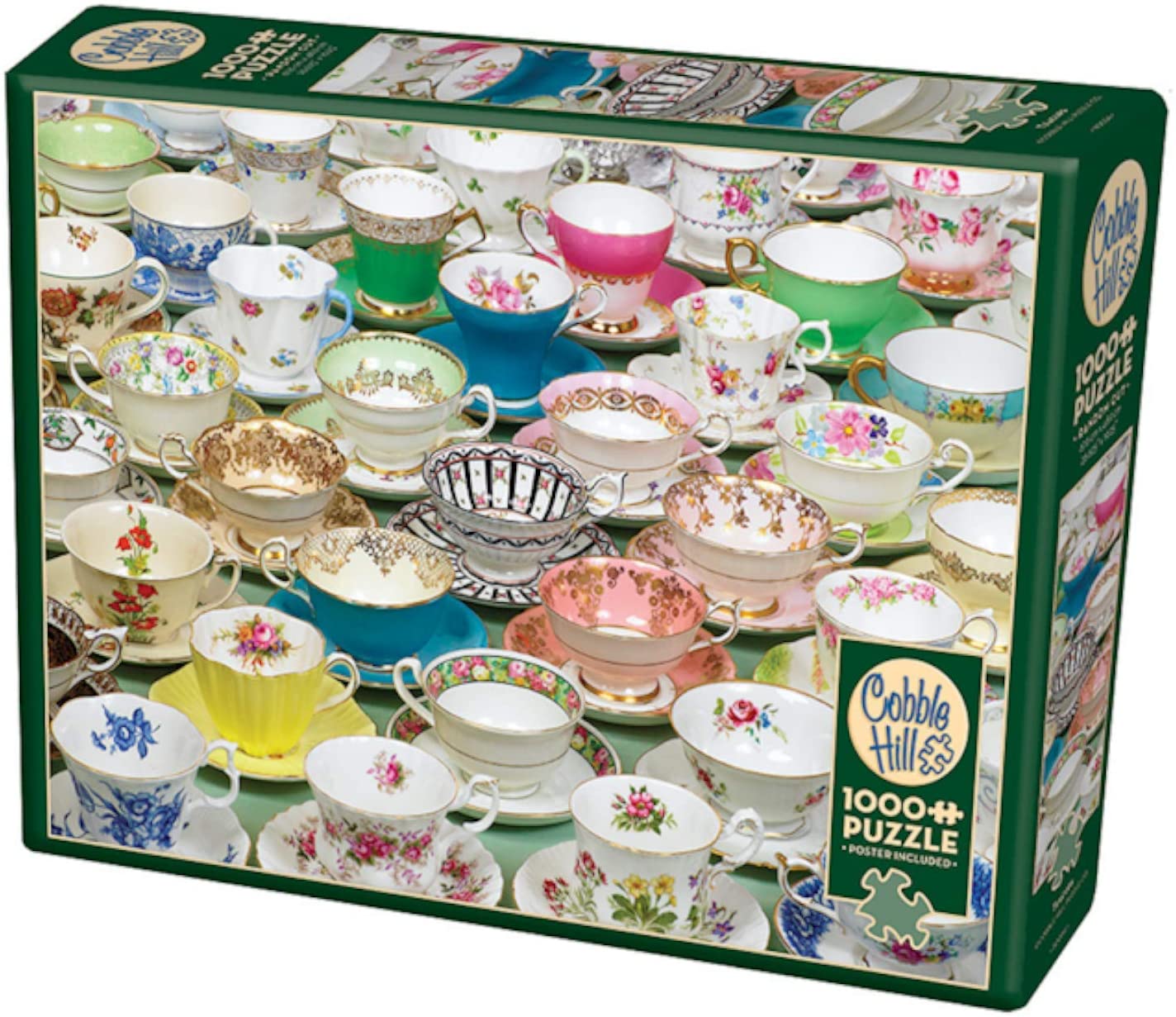 Cobble Hill Teacups 1000 Piece Puzzle image 0