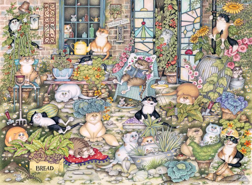Ravensburger Crazy Cats The Good Life 500 Piece Puzzle image 1