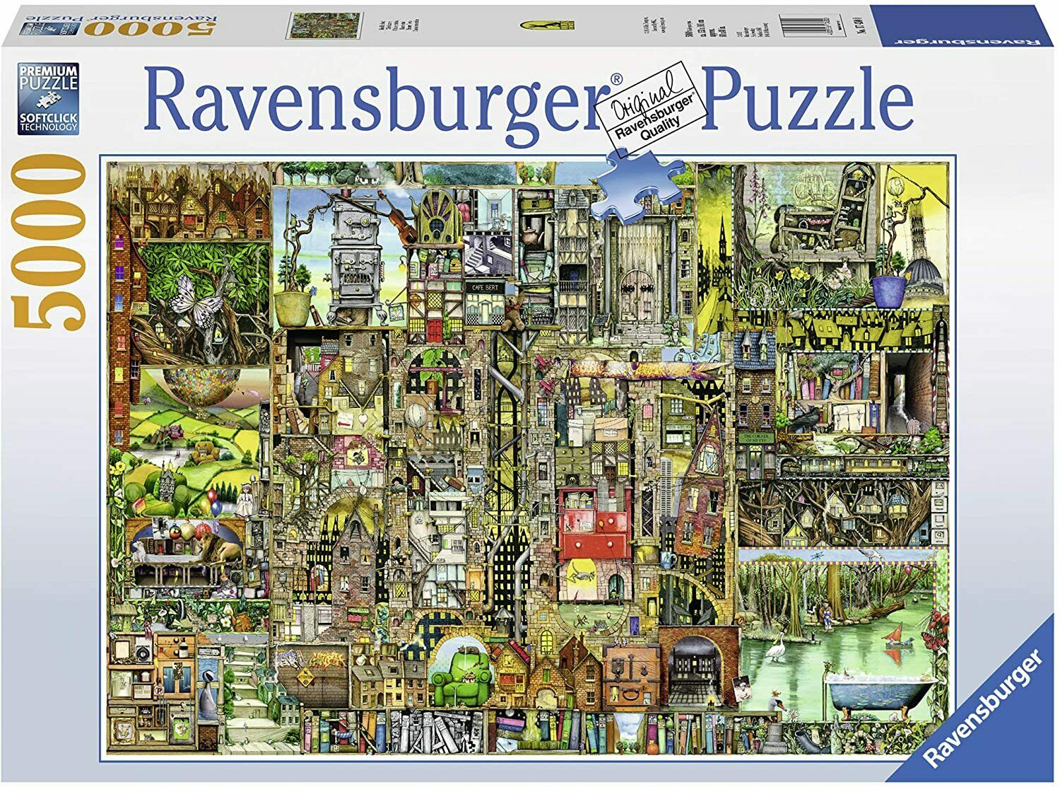 Ravensburger Colin Thompson Bizarre Town 5000 Piece Puzzle image 0