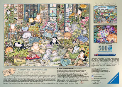 Ravensburger Crazy Cats The Good Life 500 Piece Puzzle image 2