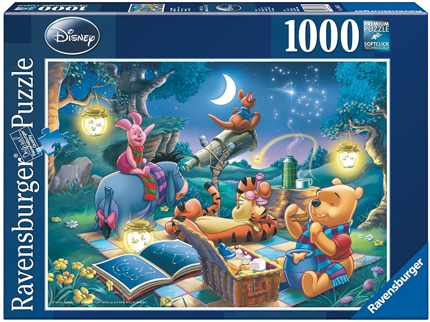 Ravensburger Disney Winnie the Pooh and Friends Stargazing 1000 Piece Puzzle image 0
